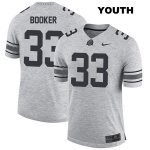 Youth NCAA Ohio State Buckeyes Dante Booker #33 College Stitched Authentic Nike Gray Football Jersey RP20C77FT